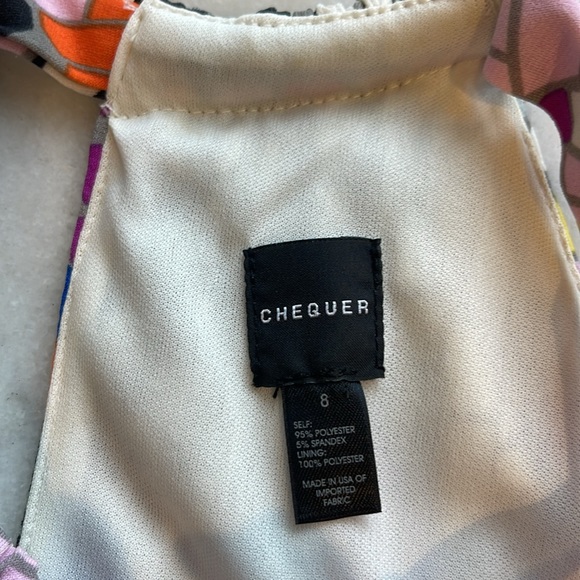 NWOT CHEQUER GEOMETRIC TILE TANK DRESS . 8 - Picture 6 of 6